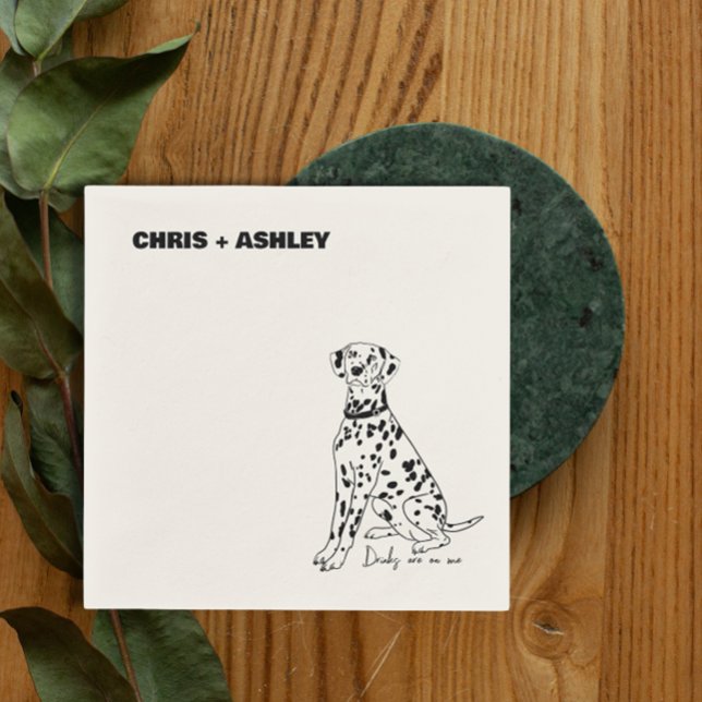 Servilleta De Papel Dalmatian Dog Cocktail Napkin para boda (Subido por el creador)