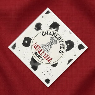 Servilleta De Papel Dalmatian Furever Young First Birthday Pawty