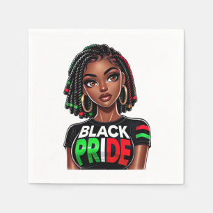 Servilleta De Papel Dama del Orgullo Negro