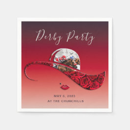 Servilleta De Papel Damas Gorra Derby Fiesta