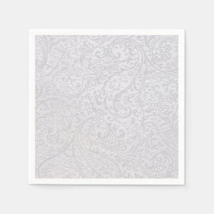 Servilleta De Papel Damasco blanco