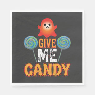 Servilleta De Papel Dame Caramelo Fantasma de Halloween_1