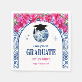 Servilleta De Papel Dancing Queen Disco Ball Graduation Party