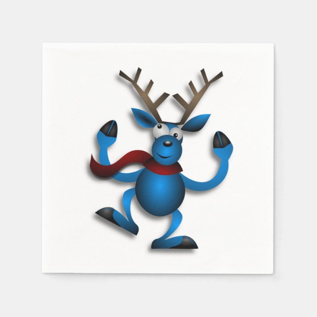 SERVILLETA DE PAPEL DANCING REINDEER (Anverso)