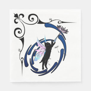 Servilleta De Papel Dandelia de gato cósmico