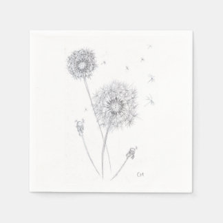 Servilleta De Papel Dandelion Table Napkin