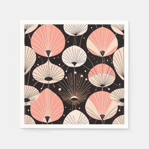 Servilleta De Papel Dandelions -Medio siglo- Diseño retro moderno