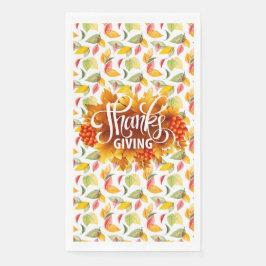 Servilleta De Papel Dando gracias por las toallas de bienvenida de pap