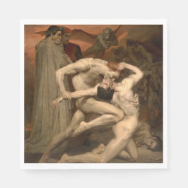 Servilleta De Papel Dante y Virgil en el Infierno (por Bouguereau)