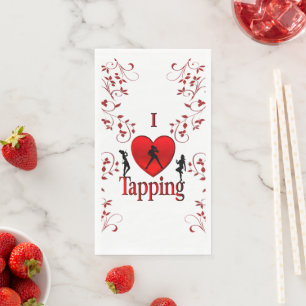 Servilleta De Papel Danza de golosinas de corazón