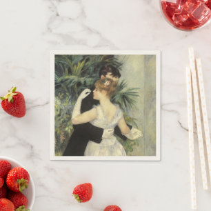 Servilleta De Papel Danza en la Ciudad de Pierre Renoir, Arte Antiguo 