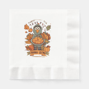 Servilleta De Papel Dar Gracias y Compartir Amor