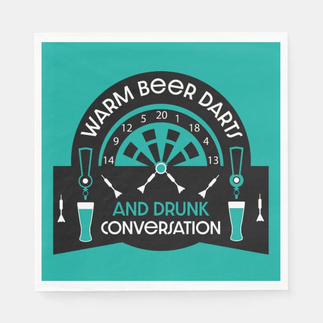 Servilleta De Papel Dardos de pub clásicos (Anverso)