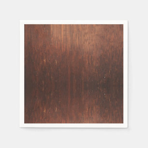 Servilleta De Papel Dark Brown Faux Wood