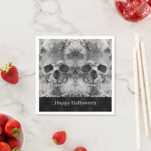 Servilleta De Papel Dark Skulls Halloween Party