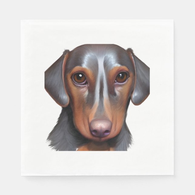 Servilleta De Papel Darling Dachshund (Anverso)