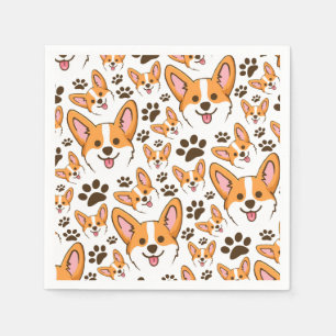 Servilleta De Papel Darling Pembroke Welsh Corgi Mascota Puppy Dog