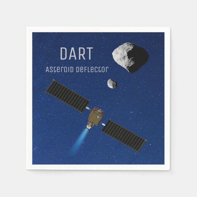 Servilleta De Papel DART Asteroide Deflectando la nave espacial (Anverso)