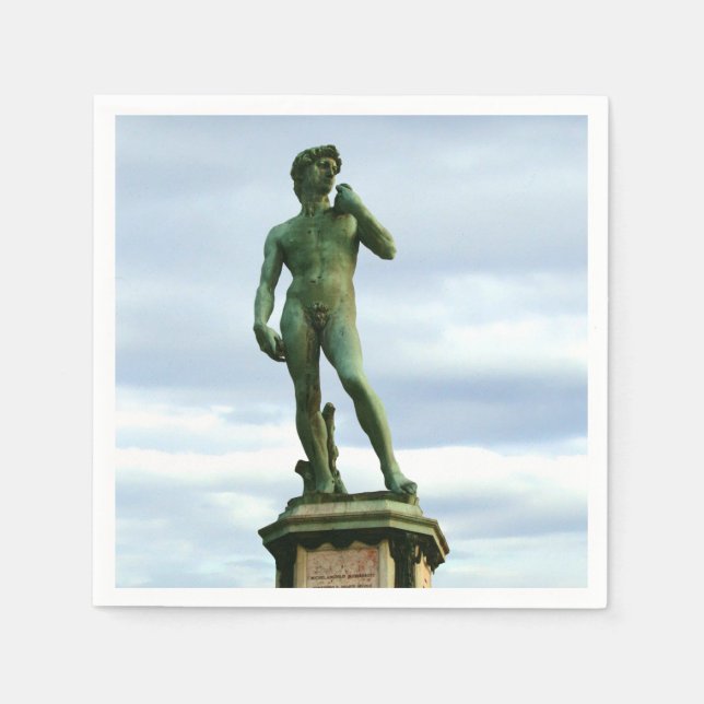 Servilleta De Papel David 2 de Miguel Ángel (Anverso)