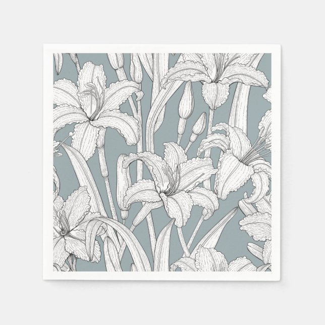 Servilleta De Papel Daylilies (Anverso)