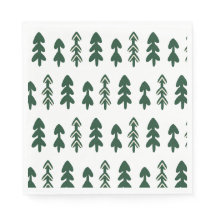 Servilleta de papel de árbol de Navidad con dibujo