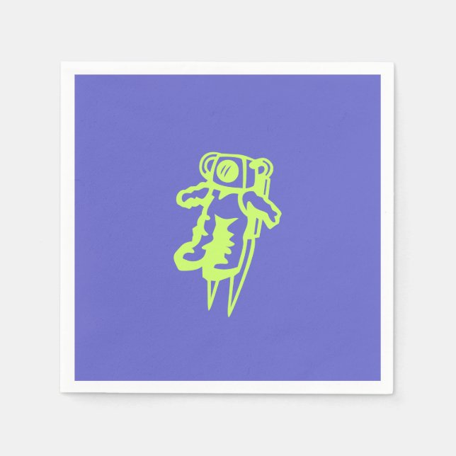 Servilleta de papel de astronauta (Anverso)