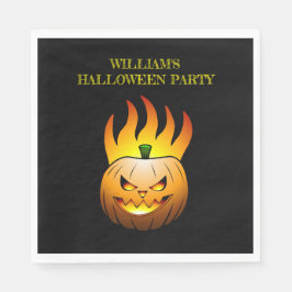 Servilleta de papel de calabaza de Halloween ardie