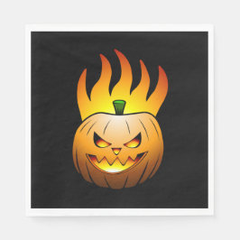 Servilleta de papel de calabaza de Halloween ardie