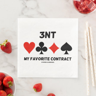 Servilleta De Papel De Cena 3 NT Mi Contrato Favorito Cuatro Tarjetas Completa