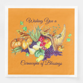 Servilleta De Papel De Cena A Cornucopia of Blessings