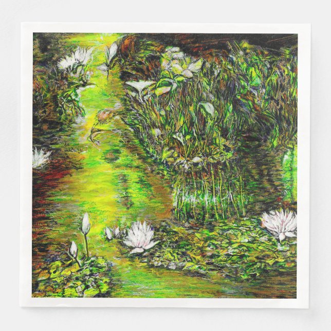 Servilleta De Papel De Cena A Pond with Unpure Thoughts (Anverso)
