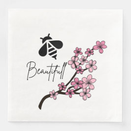 Servilleta De Papel De Cena abeja hermosa