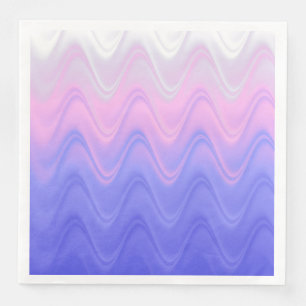 Servilleta De Papel De Cena Abstracto Rosa Purpura Ondulado