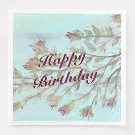 Servilleta De Papel De Cena Acentuado con estampado floral