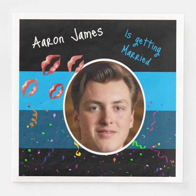 Servilleta De Papel De Cena Actividad divertida para despedida de soltero del  (Anverso)