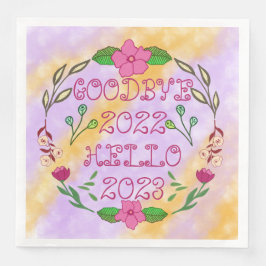 SERVILLETA DE PAPEL DE CENA ADIÓS 20XX HOLA 20XX