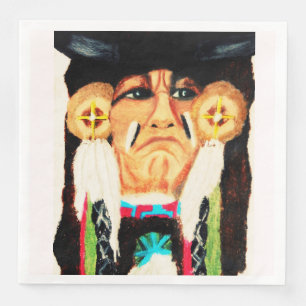 SERVILLETA DE PAPEL DE CENA AGRADECIMIENTO A NATIVE AMERICAN