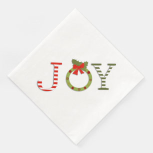 Servilleta De Papel De Cena Alegría de Navidad
