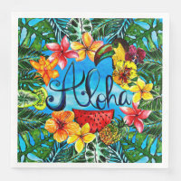 Aloha - Comida tropical de flores y diseño de vera
