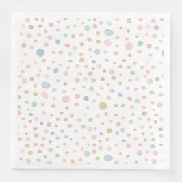 Servilleta De Papel De Cena Andie Confetti Water Dots Paper Napkin