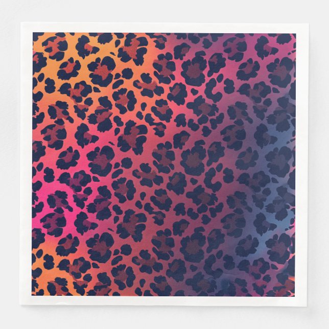 Servilleta De Papel De Cena Animal Print  (Anverso)