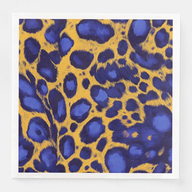 Servilleta De Papel De Cena Animal Print  (Anverso)