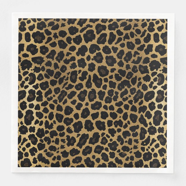 Servilleta De Papel De Cena Animal Print  (Anverso)