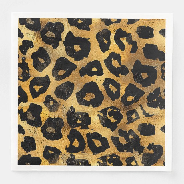 Servilleta De Papel De Cena Animal Print  (Anverso)