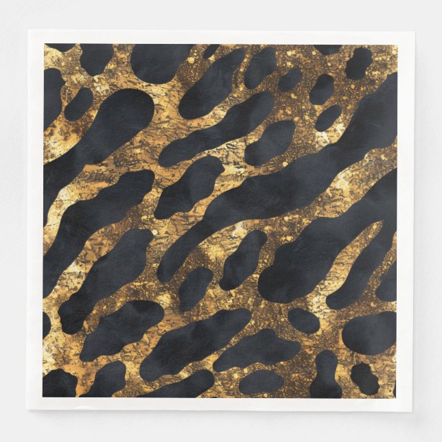 Servilleta De Papel De Cena Animal Print  (Anverso)