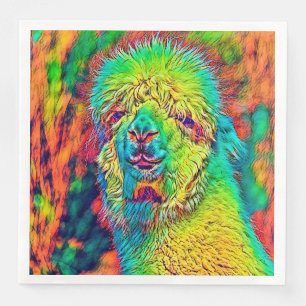 Servilleta De Papel De Cena AnimalColor_Alpaca_005