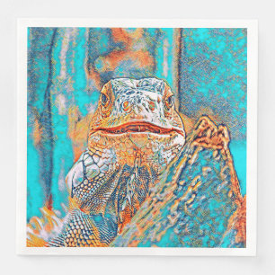 Servilleta De Papel De Cena AnimalMix_Iguana_005