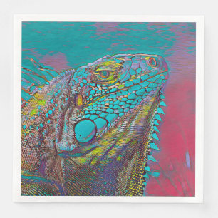 Servilleta De Papel De Cena AnimalMix_Iguana_011