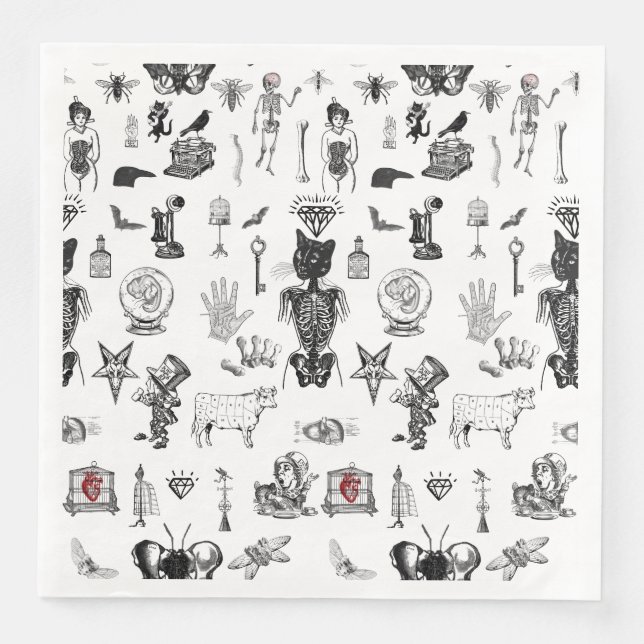 Servilleta De Papel De Cena Apothecary (Anverso)