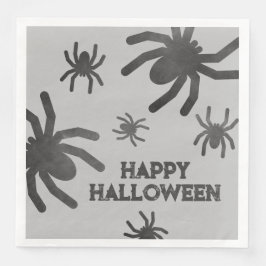 Servilleta De Papel De Cena Araña espeluznante Feliz Halloween
